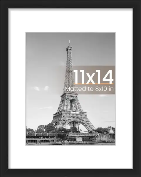 إطار صور أسود كلاسيكي مقاس 11×14 بوصة
