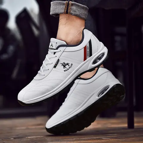 ENLEN&BENNA Erkek Yüksek Bilekli Suni Deri Sneaker