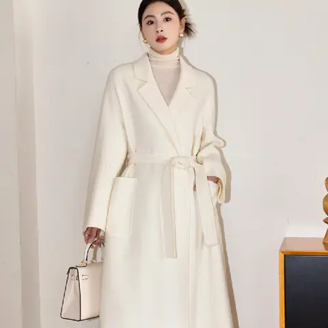 Şık Şık Şık Kadın Yün ve Kaşmir Palto