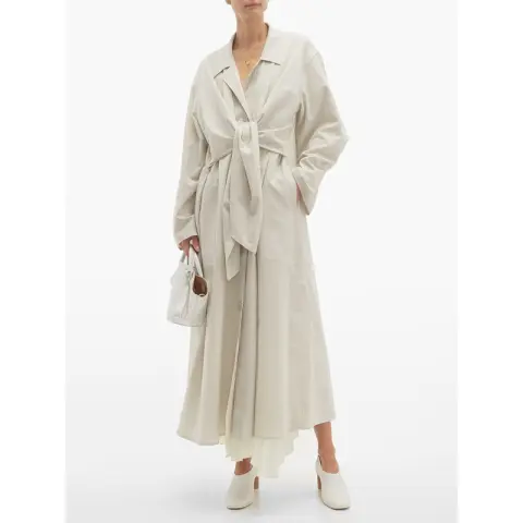 Women's Lapel Long Trench Coat
