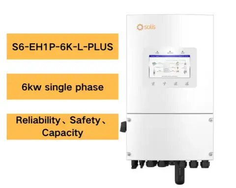 محول طاقة شمسية هجين سوليس S6-EH1P6K-L-PLUS بقدرة 3000w 5000w 6000w 8000w